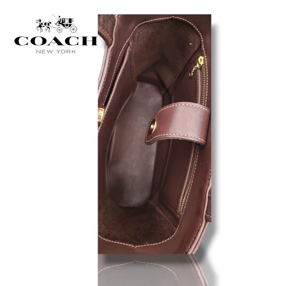 Coach 9305 Costa Rica Brown Leather 90's Y2K Bleeker Shoulder Bag - Picture 8 of 12